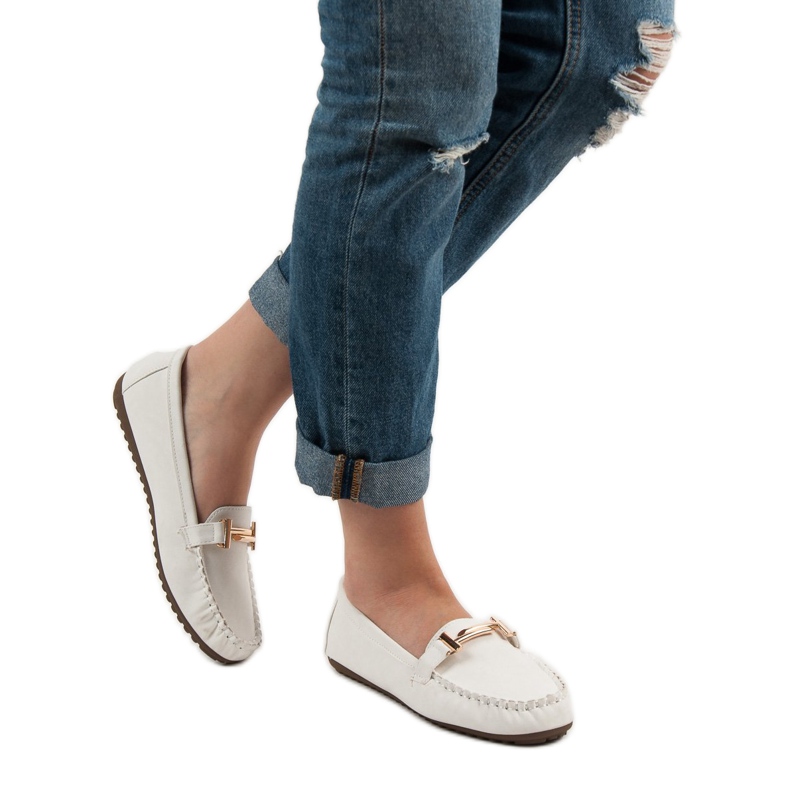 Top Shoes Mocassins blancs femme blanche 2 Top Shoes Mocassins blancs femme blanche 2