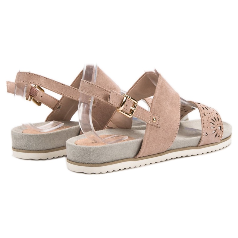 Evento Sandales Ajourées Poudre rose 1