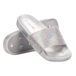 Bella Star Chaussons Avec Oxyde De Zirconium gris 2 Bella Star Chaussons Avec Oxyde De Zirconium gris 2