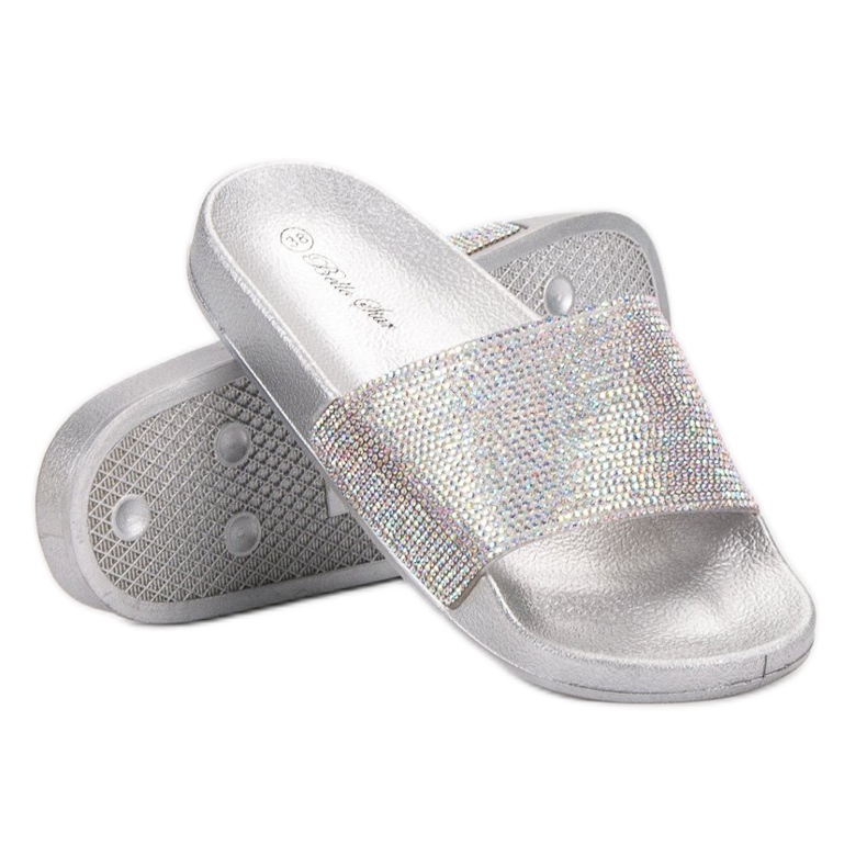 Bella Star Chaussons Avec Oxyde De Zirconium gris 2 Bella Star Chaussons Avec Oxyde De Zirconium gris 2