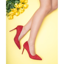 Jumex Talons en daim rouge 3