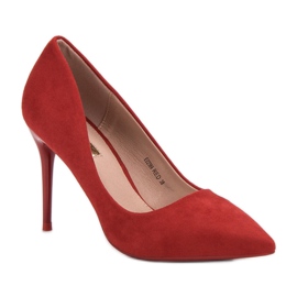 Jumex Talons en daim rouge 2