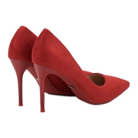 Jumex Talons en daim rouge 5