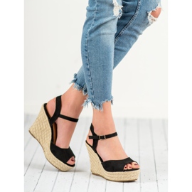 Sandales noires le noir 2
