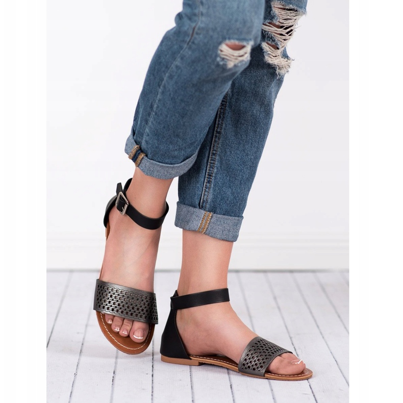 Evento Sandales ajourées le noir 2