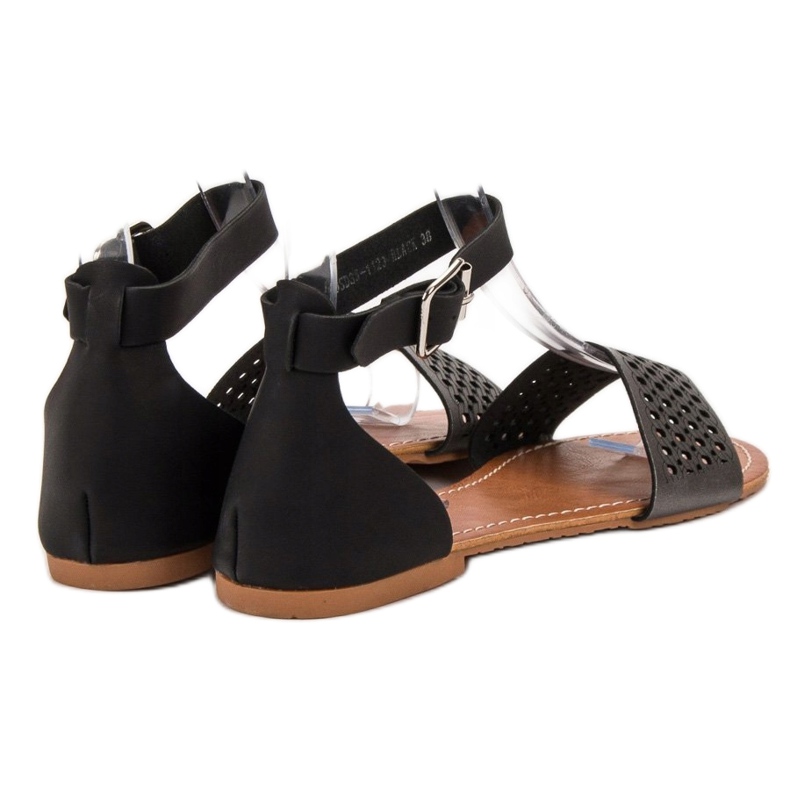 Evento Sandales ajourées le noir 1