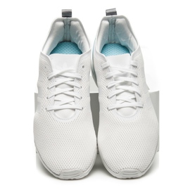 Adidas Zx Flux Adv Lisse blanche bleu 1 Adidas Zx Flux Adv Lisse blanche bleu 1