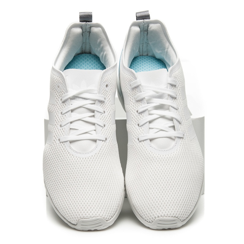 Adidas Zx Flux Adv Lisse blanche bleu 1 Adidas Zx Flux Adv Lisse blanche bleu 1