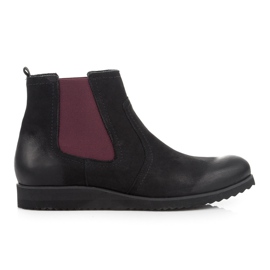 Vinceza Bottes Jodhpur en cuir noir 2