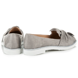 Vices Chaussures en daim avec décorations scintillantes gris 6