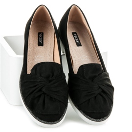 Vices Chaussures en daim avec décorations scintillantes noir 1