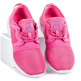American Club Chaussures de sport sur la reliure rose 1
