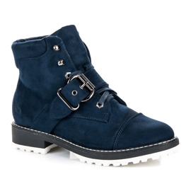 Vices New Collection Trappeurs en suède bleu 2