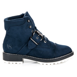 Vices New Collection Trappeurs en suède bleu 1