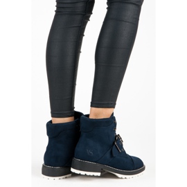 Vices New Collection Trappeurs en suède bleu 6
