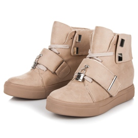 Seastar Baskets compensées en daim brun 3