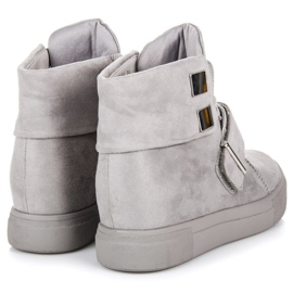 Seastar Baskets compensées en daim gris 3