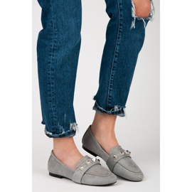 Vices Mocassins en daim gris 4