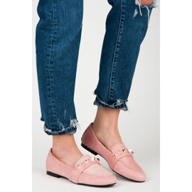 Vices Mocassins en daim rose 4