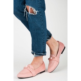 Vices Mocassins en daim rose 5