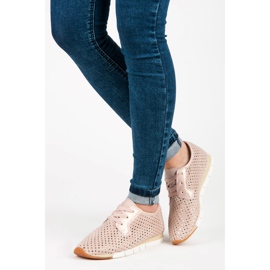 Kylie Baskets nouées à la mode rose 1