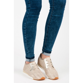 Kylie Baskets nouées à la mode jaune brun 2