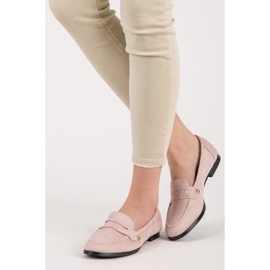 Seastar Mocassins en daim rose 1