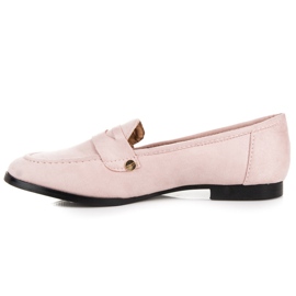Seastar Mocassins en daim rose 5