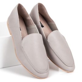 Mocassins classiques VICES gris 3