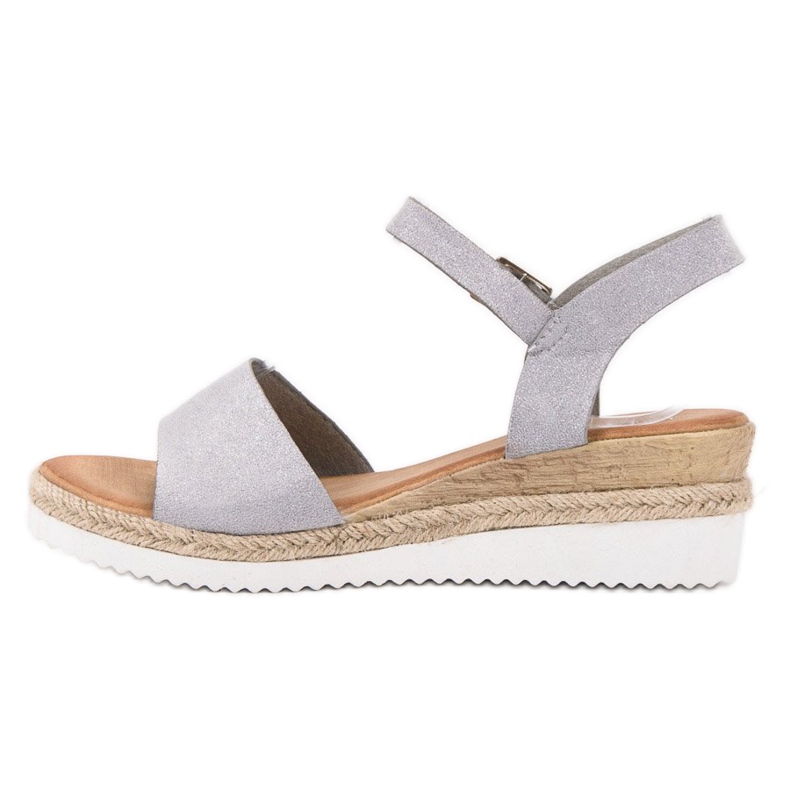 SDS Sandales grises à paillettes 2