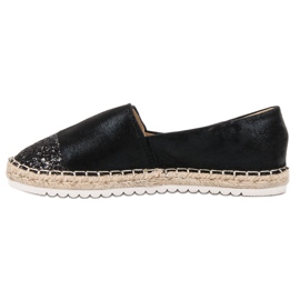 Erynn Chaussures à enfiler à paillettes noir 1
