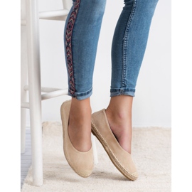 Marquiz Ballerines en daim brun 3