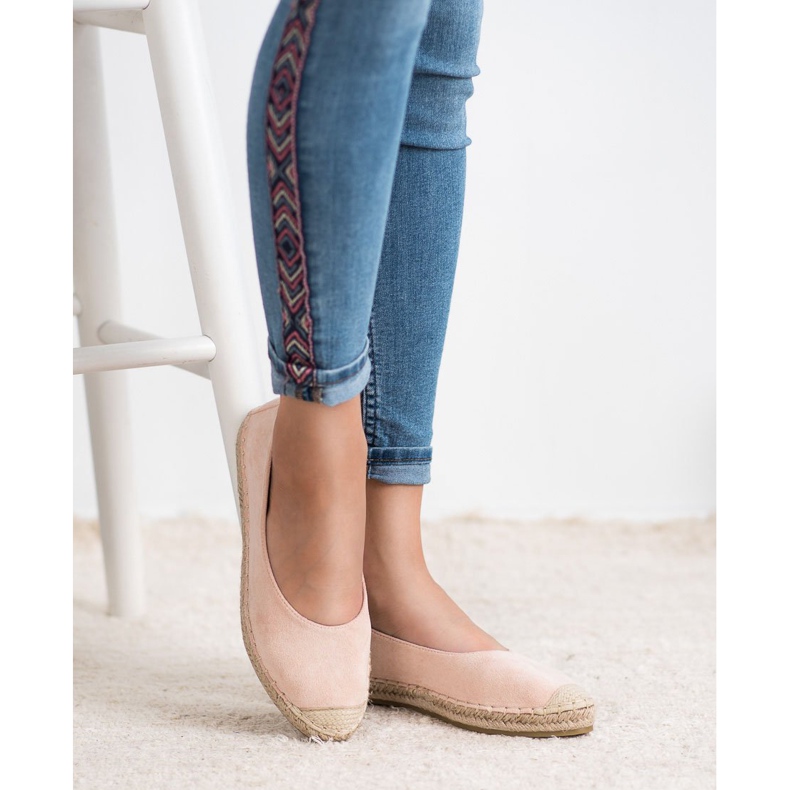 Marquiz Ballerines en daim rose 1