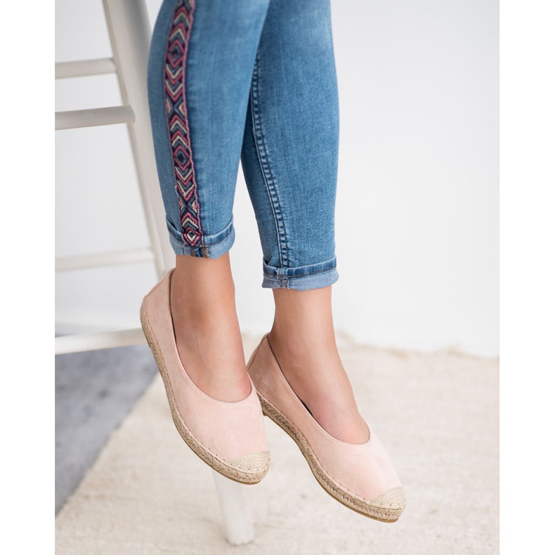 Marquiz Ballerines en daim rose 2