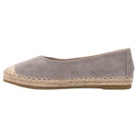 Marquiz Ballerines en daim gris 5