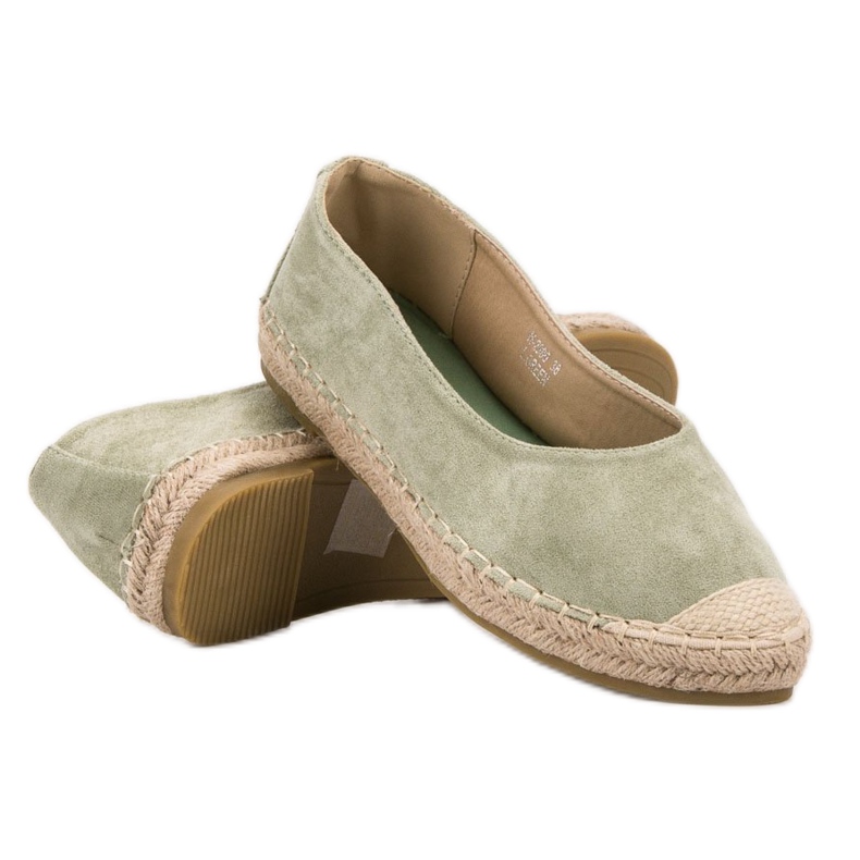 Marquiz Ballerines en daim vert 2