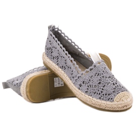 Seastar Espadrilles en dentelle gris 2 Seastar Espadrilles en dentelle gris 2