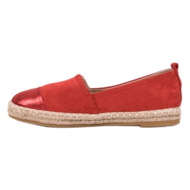 Forever Folie Espadrilles en daim rouge 5