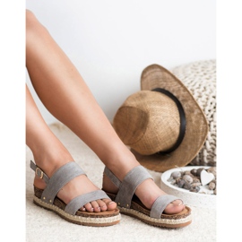 Bestelle Sandales À Paillettes brun gris 2 Bestelle Sandales À Paillettes brun gris 2