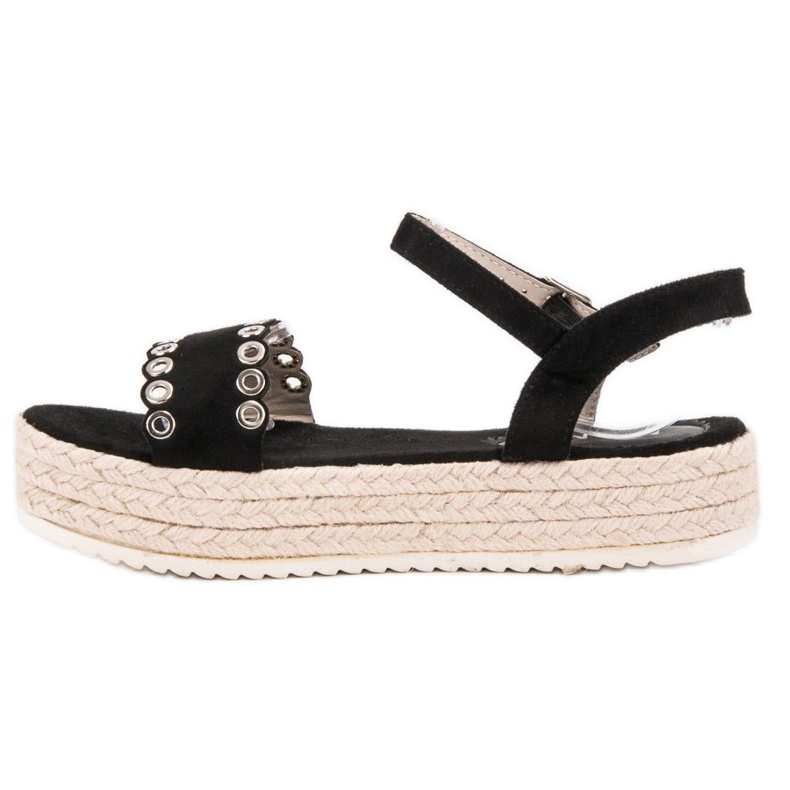 Nio Nio Sandales Espadrilles Noires 1