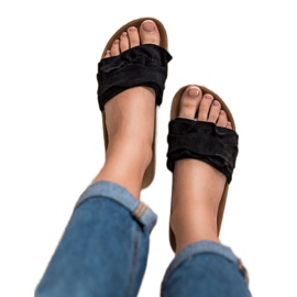 Bestelle Pantoufles À Volants le noir 2 Bestelle Pantoufles À Volants le noir 2