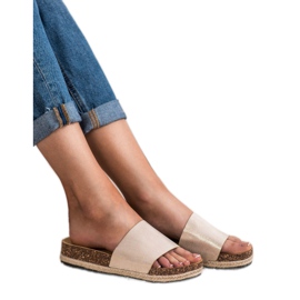 Sergio Todzi Pantoufles confortables pour femmes jaune 3