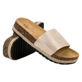 Sergio Todzi Pantoufles confortables pour femmes jaune 5