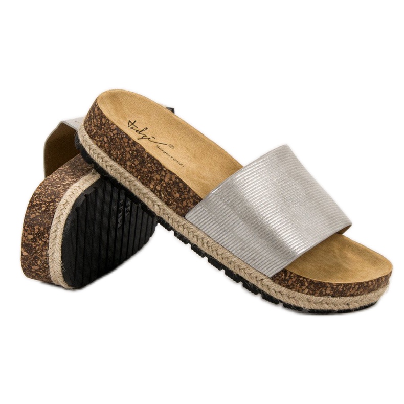 Sergio Todzi Pantoufles confortables pour femmes gris 1