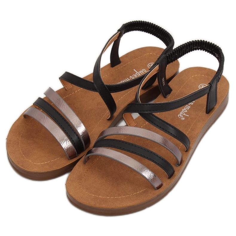 Sandales noires pour femmes 2220 Noir 1