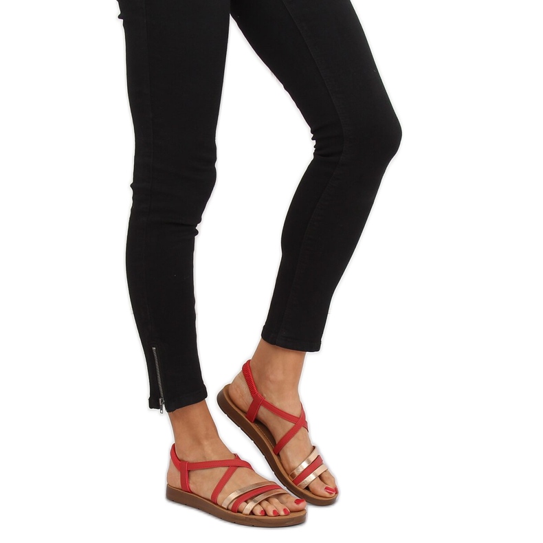 Sandales femme rouges 2220 Rouge 2