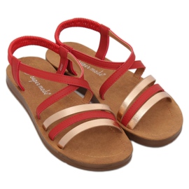 Sandales femme rouges 2220 Rouge 1