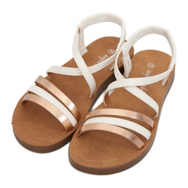 Sandales blanches pour femmes 2220 Blanc 1