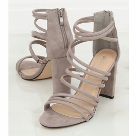 Sandales à talons grises AT-0662-L Gris 2 Sandales à talons grises AT-0662-L Gris 2