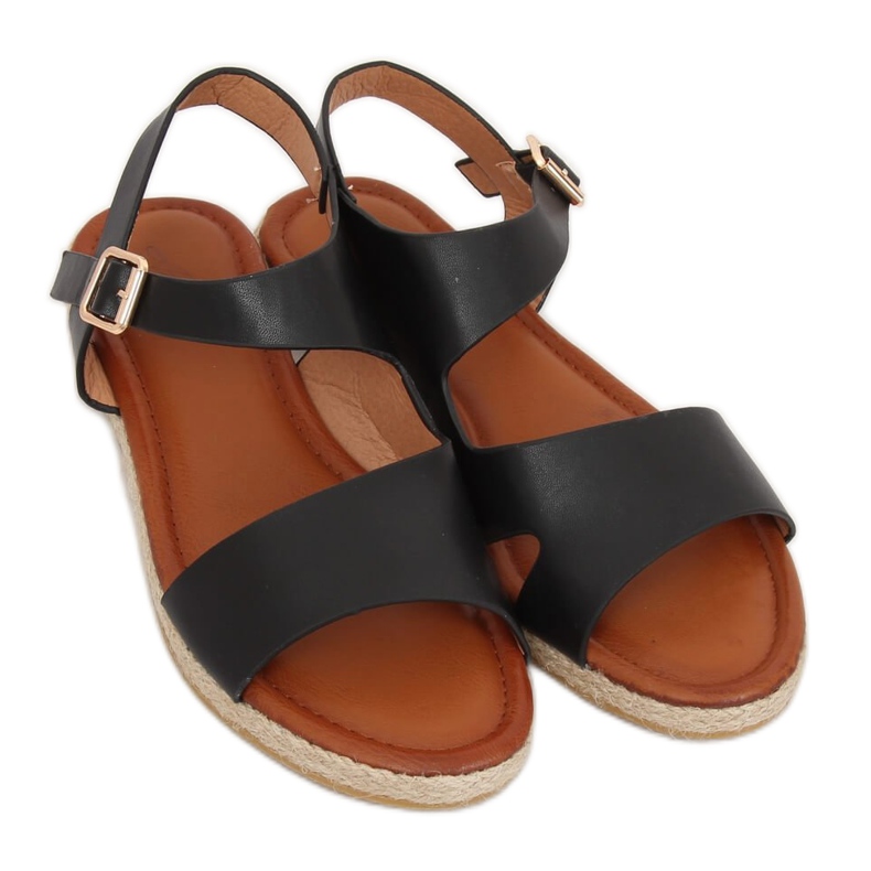 Sandales femme noires H-7 Noir 2